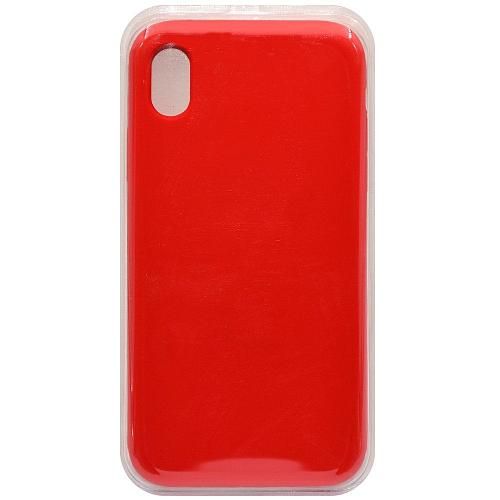 Чехол - накладка совместим с iPhone Xr "Soft Touch" оранжевый 13 /с логотипом/