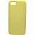 Чехол - накладка совместим с iPhone 7/8 "Soft Touch" светло-желтый /без лого/