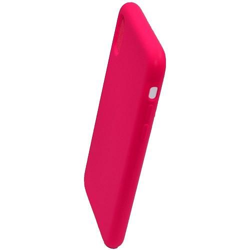 Чехол - накладка совместим с iPhone X/Xs "Soft Touch" ярко-розовый /без лого/