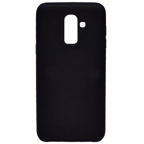 Чехол - накладка совместим с Samsung SM-J810F/Galaxy J8 (2018) "Soft Touch" черный