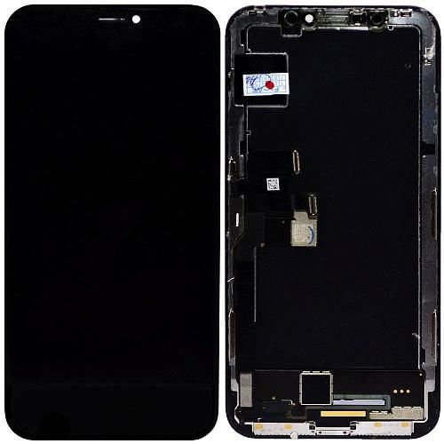 Дисплей совместим с iPhone X + тачскрин + рамка черный orig Used AA