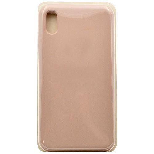 Чехол - накладка совместим с iPhone Xs Max "Soft Touch" светло-розовый