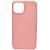 Чехол - накладка совместим с iPhone 14 (6.1") YOLKKI Alma силикон матовый светло-розовый (1мм)