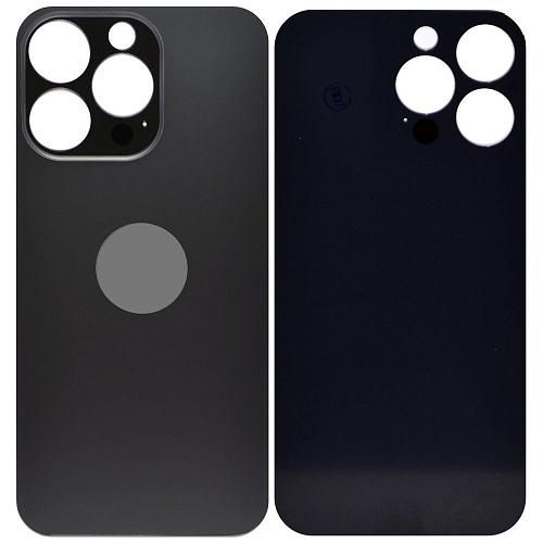 Стекло задней крышки совместим с iPhone 13 Pro черный /увеличенный вырез камеры/ 