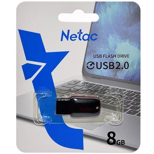 8GB USB 2.0 Flash Drive NETAC U197 mini черный/красный (NT03U197N-008G-20BK)