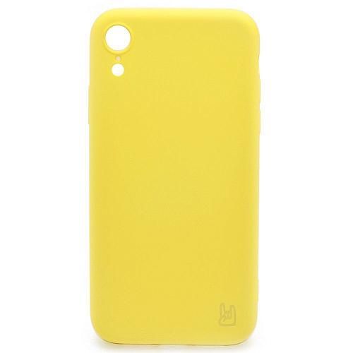 Чехол - накладка совместим с iPhone Xr YOLKKI Rivoli силикон желтый