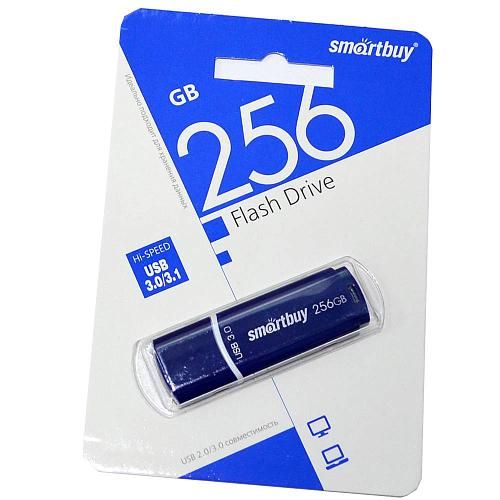 256GB USB 3.0/3.1 Flash Drive SmartBuy Crown синий (SB256GBCRW-B)