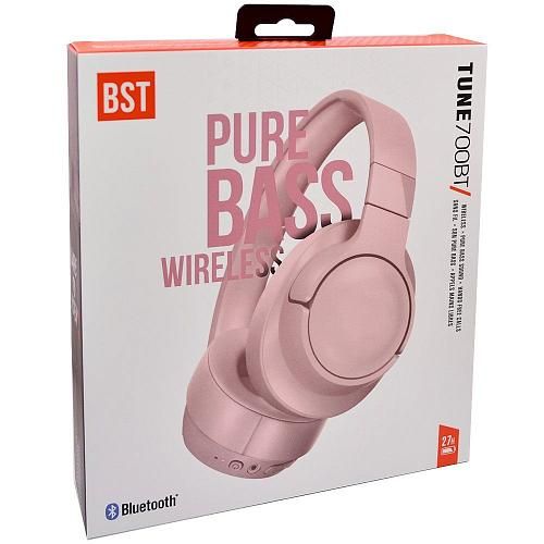 Наушники накладные Bluetooth BST-700 розовый
