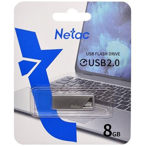 8GB USB 2.0 Flash Drive NETAC U326 серебро (NT03U326N-008G-20PN)
