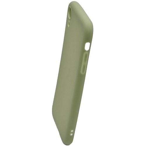 Чехол - накладка совместим с iPhone Xr YOLKKI Alma силикон матовый зеленый (1мм)