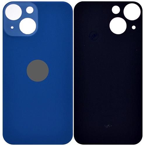 Стекло задней крышки совместим с iPhone 13 mini orig Factory синий /увеличенный вырез камеры/