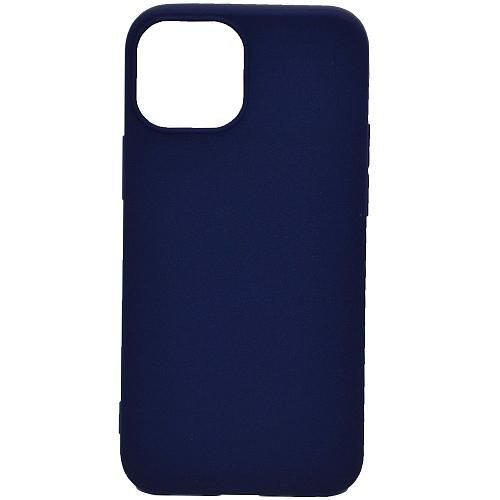 Чехол - накладка совместим с iPhone 13 mini (5.4") YOLKKI Alma силикон матовый синий (1мм)