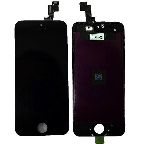 Дисплей совместим с iPhone 5S/SE + тачскрин + рамка черный (матрица orig) AA