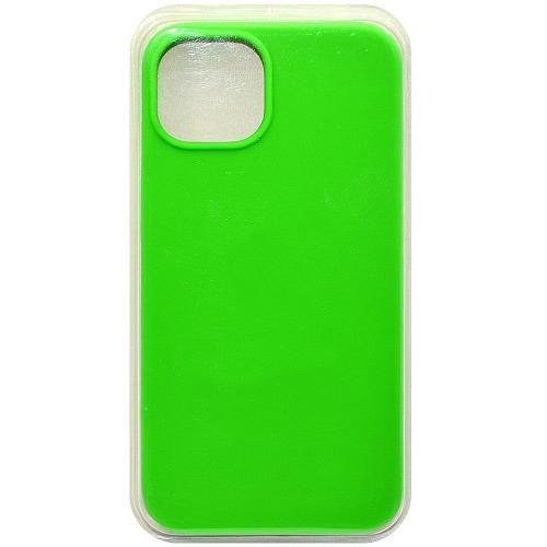Чехол - накладка совместим с iPhone 13 (6.1") "Soft Touch" зеленый 66 /с логотипом/