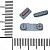 Комплект кнопок iPhone 5S (ON-OFF VOLUME MUTE) серебро