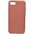 Чехол - накладка совместим с iPhone 7/8 "Soft Touch" персиковый /без лого/