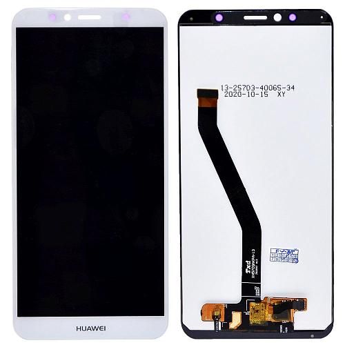 Дисплей совместим с Huawei Y6 2018 (ATU-L11)/Y6 Prime 2018 (ATU-L31) 5,7" + тачскрин белый (матрица orig)