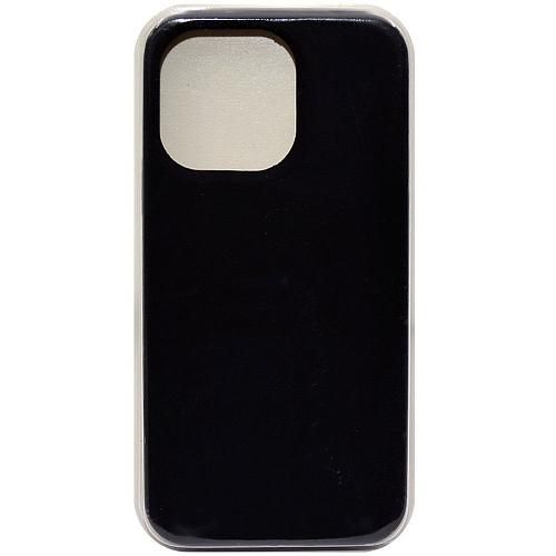 Чехол - накладка совместим с iPhone 15 Pro "Soft Touch" черный 18 /с логотипом/повреждена упаковка/