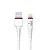 Кабель USB - Apple 8pin lightning YOLKKI Pro 04 белый (1м)