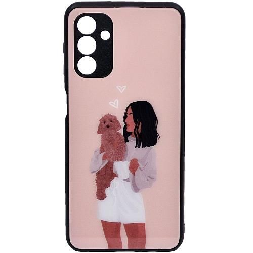Чехол - накладка совместим с Samsung Galaxy A04/A13 5G "Glass" Girls Вид 03
