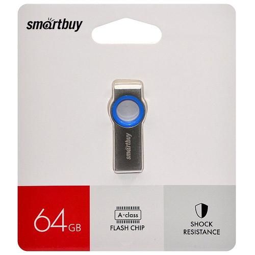 64GB USB 2.0 Flash Drive SmartBuy MC2 голубой (SB064GBMC2)