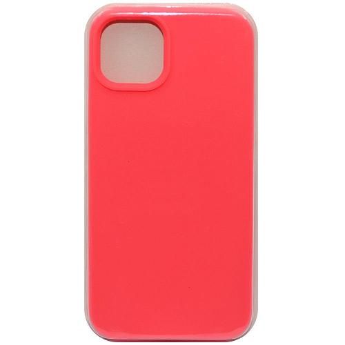 Чехол - накладка совместим с iPhone 15 Plus "Soft Touch" коралловый 29 /с логотипом/повреждена упаковка/