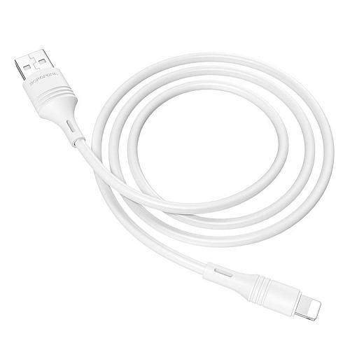 Кабель USB - Lightning 8-pin BOROFONE BX43 белый (1м)