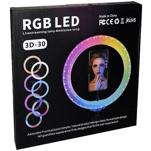 Кольцевая лампа 30см RGB