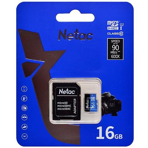 16GB NETAC P500 MicroSD UHS-I U1 class 10 