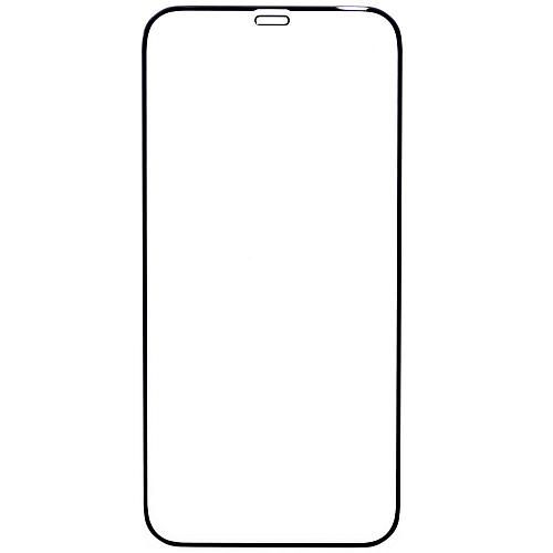 Защитное стекло совместим с iPhone 12 Pro Max YOLKKI Progress 2,5D с рамкой черное /в упаковке/