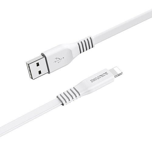 Кабель USB - Lightning 8-pin BOROFONE BX23 белый (1м)