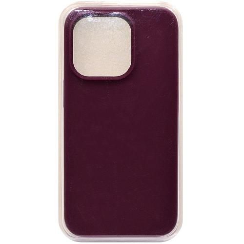 Чехол - накладка совместим с iPhone 14 Pro "Soft Touch" вишневый 57 /с логотипом/