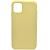 Чехол - накладка совместим с iPhone 11 Pro Max (6.5") "Soft Touch" светло-желтый /без лого/