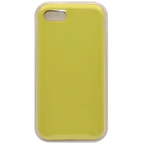 Чехол - накладка совместим с iPhone 7/8/SE "Soft Touch" лимонный 41 /с логотипом/