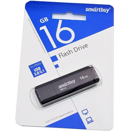 16GB USB 3.0 Flash Drive SmartBuy LM05 черный (SB16GBLM-K3)