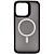 Чехол - накладка совместим с iPhone 15 Pro Max (6.7") "Mystery" с Magsafe пластик+силикон белый