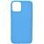 Чехол - накладка совместим с iPhone 12/12 Pro (6.1") YOLKKI Alma силикон матовый голубой (1мм)