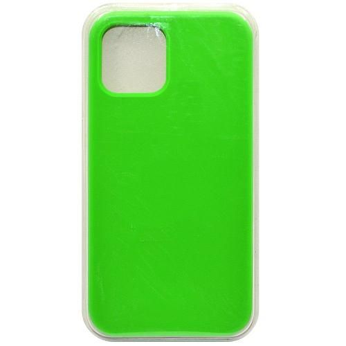 Чехол - накладка совместим с iPhone 12/12 Pro (6.1") "Soft Touch" зеленый 66 /с логотипом/
