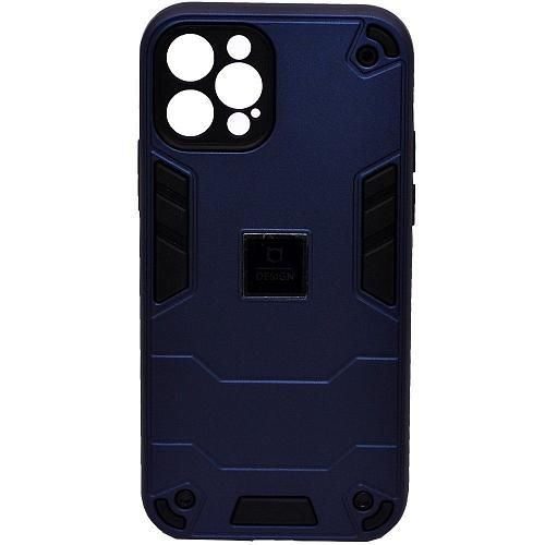 Чехол - накладка совместим с iPhone 12 Pro (6.1") "Shape" синий