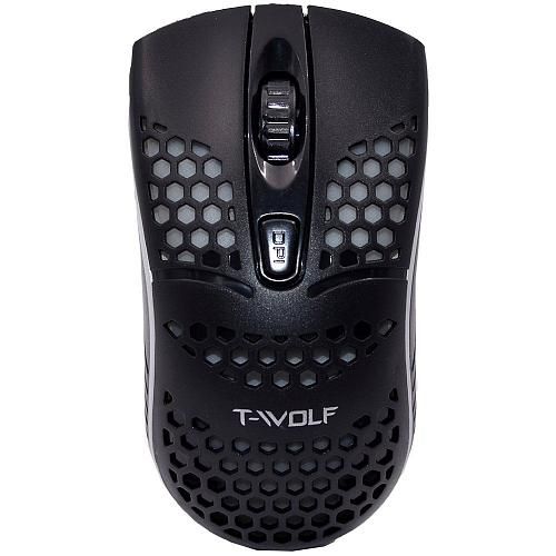 Мышь проводная игровая T-WOLF V15 черный 