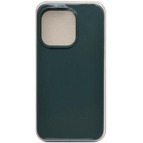 Чехол - накладка совместим с iPhone 14 Pro "Soft Touch" сине-зеленый 60 /с логотипом/