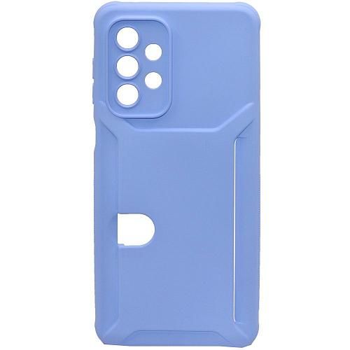 Чехол - накладка совместим с Samsung Galaxy A33 5G "Cardholder" Вид 2 силикон голубой