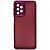 Чехол - накладка совместим с Samsung Galaxy A13 4G "Allure" полупрозрачный пластик + силикон бордовый