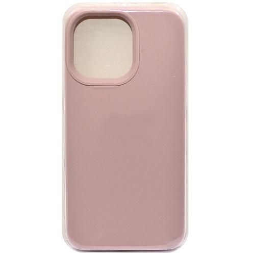Чехол - накладка совместим с iPhone 15 Pro "Soft Touch" пыльно-розовый 12 /с логотипом/