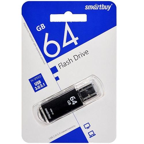 64GB USB 3.0 Flash Drive SmartBuy V-Cut черный (SB64GBVC-K3)
