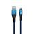 Кабель USB - Lightning 8-pin YOLKKI Pro 06 синий (1м) /max 2,1A/
