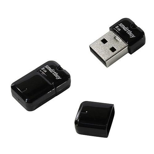 8GB USB 2.0 Flash Drive SmartBuy Art черный (SB8GBAK)