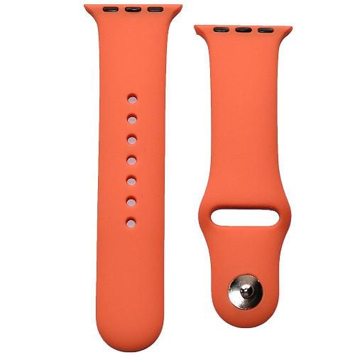 Ремешок совместим с Apple Watch (38/40/41 мм) силикон SM оранжевый 
