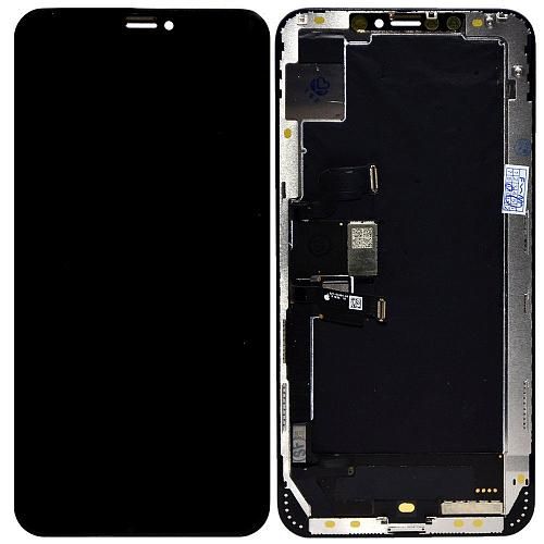 Дисплей совместим с iPhone Xs Max + тачскрин + рамка черный (матрица orig)