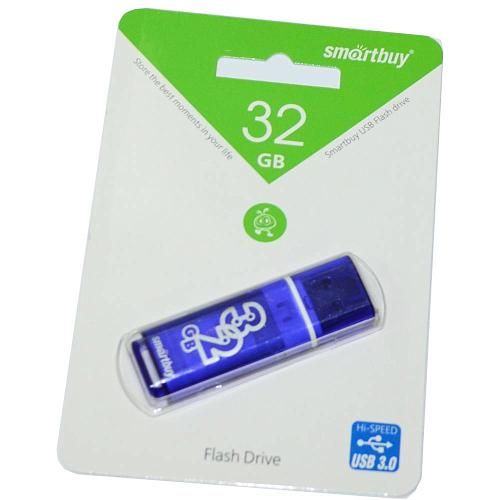 32GB USB 3.0 Flash Drive SmartBuy Glossy синий (SB32GBGS-DB)